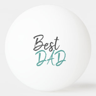 Beste pap Turquoise Script Father Day Pingpongballen