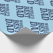 Beste pap Vaderdag Glitter van Blue World Cadeaupapier (Hoek)