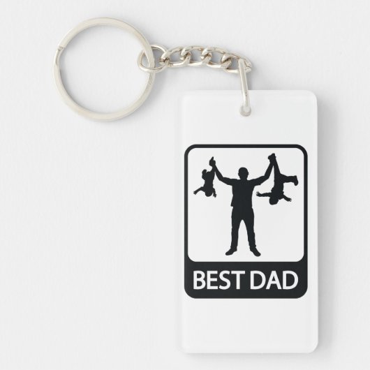 Beste Pap - Vaderdag Sleutelhanger (Voorkant)