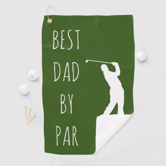Beste pap van Par Funny Golf Golfing Golfhanddoek (Insitu)
