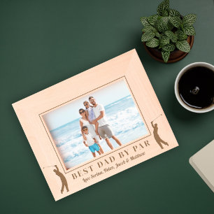 Beste pap van Par Golf Gegraveerde Lijstjes