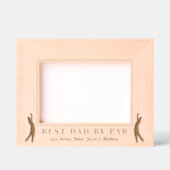 Beste pap van Par Golf Gegraveerde Lijstjes (Voorkant)
