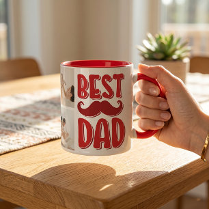 Beste papa aangepaste foto vaderdag cadeau voor va mok