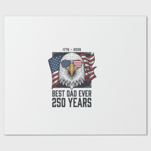 Beste Papa Aller Tijden 250 Jaar Patriottische Ade Cadeaupapier