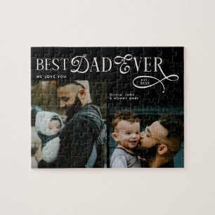 Beste Papa Aller Tijden 2 Foto's Vaderdag Cadeaus Legpuzzel