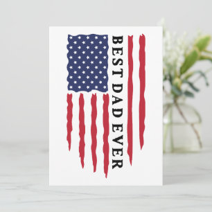 Beste Papa Aller Tijden Amerikaanse Vlag Kaart