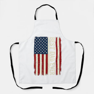 Beste Papa Aller Tijden Amerikaanse Vlag Vintage V Schort