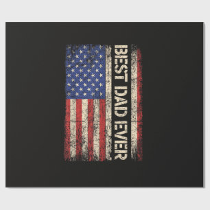 Beste Papa Aller Tijden US Amerikaanse Vlag Cadeau Cadeaupapier