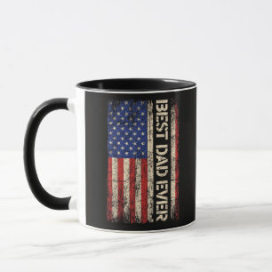 Beste Papa Aller Tijden US Amerikaanse Vlag Cadeau Mok