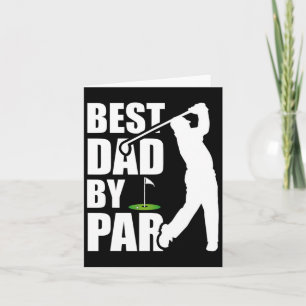 Beste Papa Bij Par Funny Golf Vaderdag Daddy Kaart