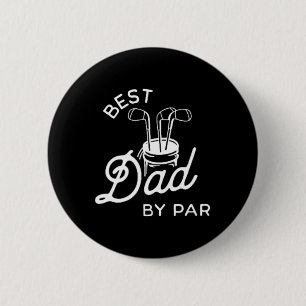 Beste Papa Bij Par Funny Vaderdag Golf Papa Club G Ronde Button 5,7 Cm