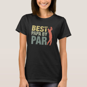 Beste Papa Bij Par Vaderdag Golf Opa T-shirt