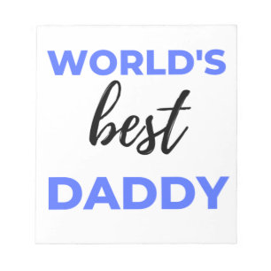 Beste papa bl van de wereld notitieblok