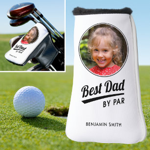 Beste Papa By Par Gepersonaliseerde Foto Witte Put Golfheadcover