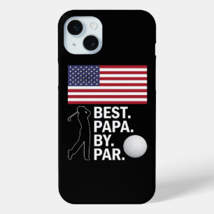 Beste Papa By Par Golfende Papa Vaderdag Golf iPhone 15 Mini Hoesje