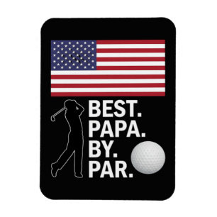 Beste Papa By Par Golfende Papa Vaderdag Golf Magneet
