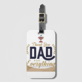 Beste Papa – Dank Je Ontwerp Bagagelabel (Voorkant (verticaal))