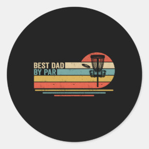 Beste papa door par Disc Golf Papa Disc Golf Golfe Ronde Sticker