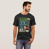 Beste papa door par Disc Golf Speler Vliegende Dis T-shirt (Voorkant volledig)