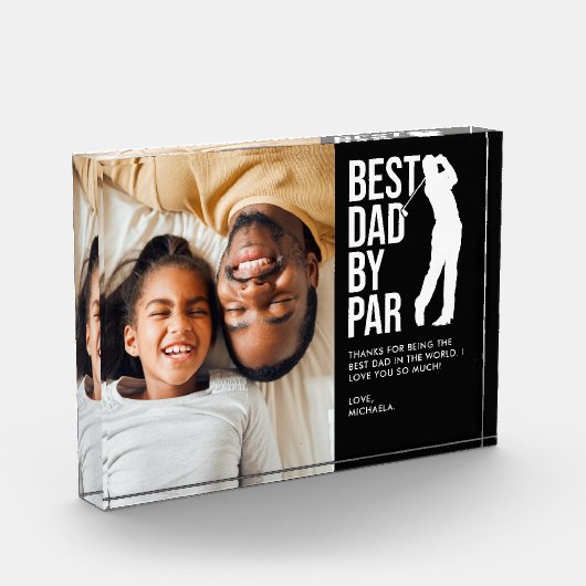 Beste papa door par foto & aangepaste bericht golf (Links)