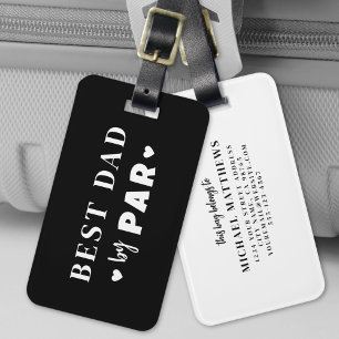 Beste Papa Door Par Golf Bag Bagagelabel