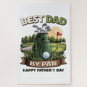 Beste papa door par golf papa grappig legpuzzel