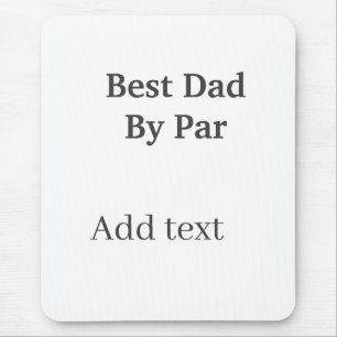Beste papa door par grijs zwart vaderdag naam eenv muismat