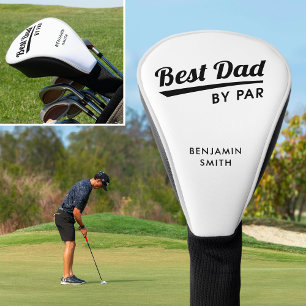Beste Papa Door Par Persoonlijke Naam Retro Groen Golfheadcover