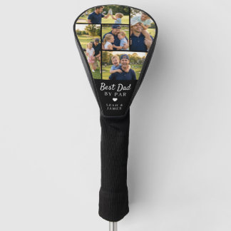 Beste papa door Par-raster fotocollage cadeau voor Golfheadcover