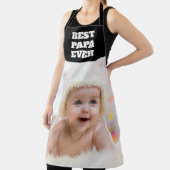 Beste Papa Ever Baby Foto Vaderdag Schort (Insitu)