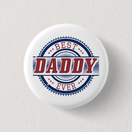 Beste Papa Ever Custom Button (Voorkant)