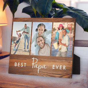 Beste Papa Ever Vaders Dag 3 Fotocollage Fotoplaat