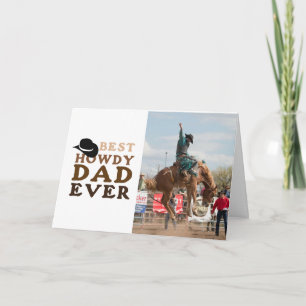 Beste Papa Ever Vaders dag cadeaubon voor Howdy va Kaart
