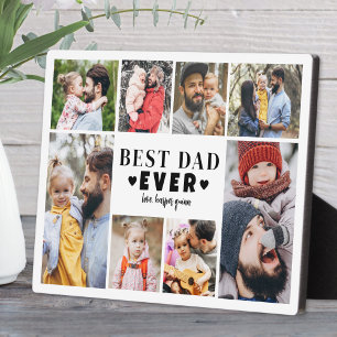 Beste Papa Fotocollage Fotoplaat