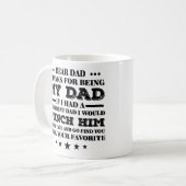 Beste papa Funny Humor Koffiemok (Voorkant links)