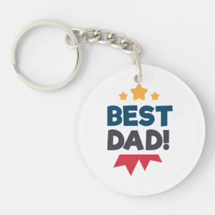 Beste Papa Gelukkige Vaderdag Sleutelhanger