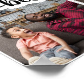 Beste Papa Gepersonaliseerde 4 Fotocollage Poster (Hoek)