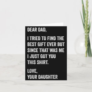 Beste papa grappige Vaderdag citaat van dochter aa Kaart