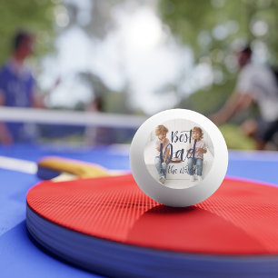 Beste Papa Handgeschreven Foto Ping Pong Bal Pingpongballen