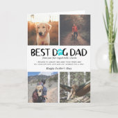 Beste papa hond | Fotocollage Vaderdag kaart (Voorkant)