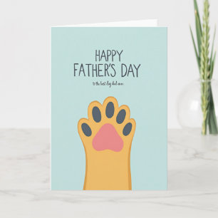 Beste papa-hond Gouden poot kaart