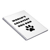 Beste Papa Hond Ooit Aangepaste Tekst Gepersonalis Notitieboek (Rechterzijde)