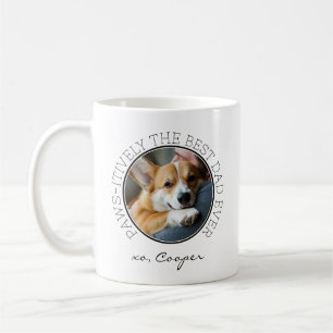 Beste papa-hond ooit Schattige op maat gemaakte pu Koffiemok