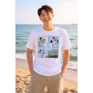 Beste papa in het heelal aangepaste foto Tri-Blend shirt