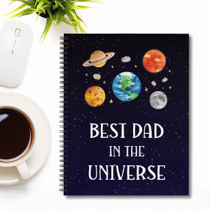 Beste papa in het heelal citaat Vaderdag Notitieboek