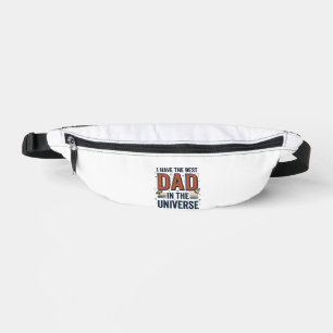 Beste papa in het Universum Ruimte Vector Design_1 Heuptasje