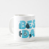 'Beste papa' Koffiemok (Voorkant links)