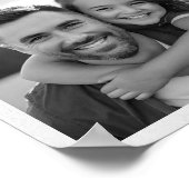 Beste papa krant aangepaste foto poster (Hoek)
