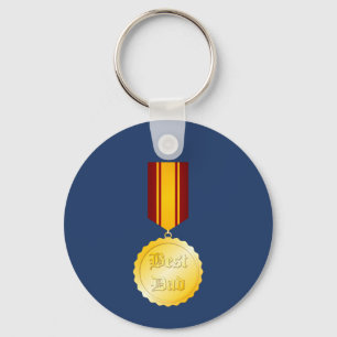 Beste Papa Medaille Broche Vaderdag Sleutelhanger