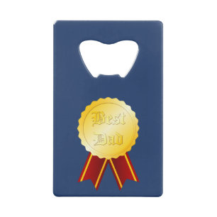 Beste Papa Medaille Lint Vaderdag Kredietkaart Flessenopener